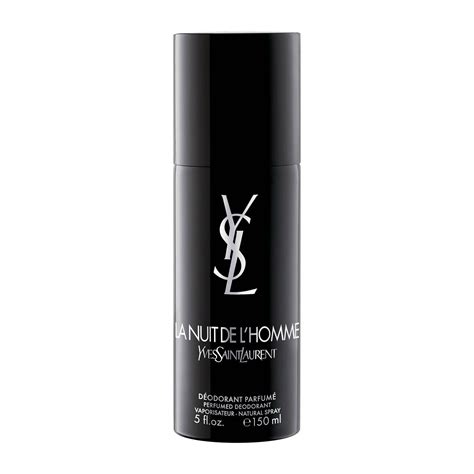 ysl la nuit de l'homme deodorant spray 150ml|la nuit de l'homme perfume.